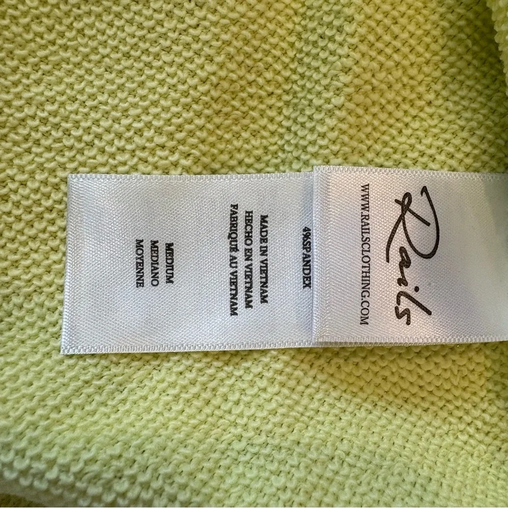 Rails Lia Top Sweatshirt in Limon Size Medium - Picture 5 of 8
